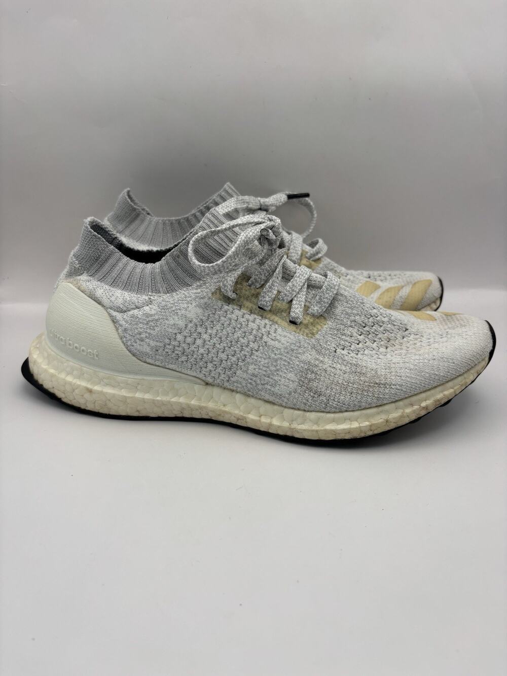 Adidas Ultraboost Uncaged White Prime knit Sneakers Men Size 8.5